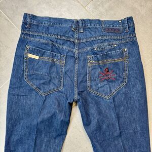 Coogi Baggy Jeans 42x35 Dark Wash Streetwear Hip Hop Denim